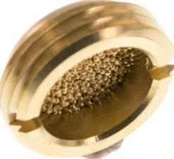 flacher Schalldämpfer G 1/2", Sinterbronze, zum Versenken