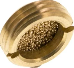 flacher Schalldämpfer G 3/8", Sinterbronze, zum Versenken