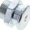 Flachschmiernippel 22 mm, G 3/8", Stahl verzinkt