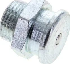 Flachschmiernippel 22 mm, G 3/8", Stahl verzinkt