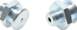 Flachschmiernippel 16 mm, G 1/8", Stahl verzinkt