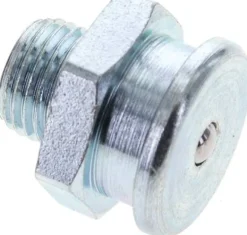Flachschmiernippel 22 mm, G 1/4", Stahl verzinkt