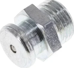 Flachschmiernippel 10 mm, G 1/8", Stahl verzinkt