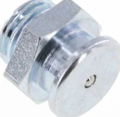Flachschmiernippel 16 mm, G 1/4", Stahl verzinkt
