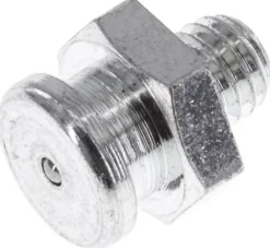 Flachschmiernippel 10 mm, M 6, Stahl verzinkt