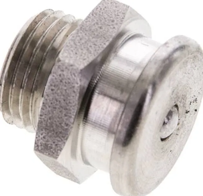 Flachschmiernippel 22 mm, M 16x1,5, 1.4305