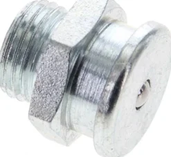 Flachschmiernippel 22 mm, M 16x1,5, Stahl verzinkt
