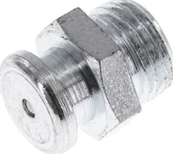 Flachschmiernippel 10 mm, M 10x1, Stahl verzinkt