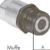 Flat-Face-Schraubkupplung, Muffe Baugr. 2, G 3/8"(IG)