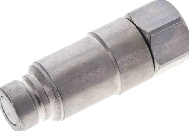 Flat-Face-Stecker mit Druckeleminator, G 3/4", Größe 3