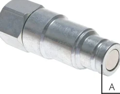 Flat-Face-Stecker mit Druckeleminator, G 3/4", Größe 3
