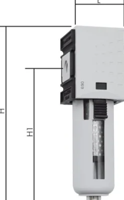FUTURA Aktivkohlefilter G 1/2", Futura 2