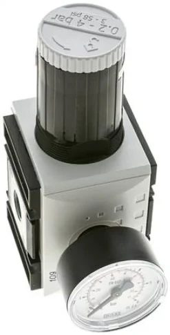 FUTURA Druckregler, G 3/8", 0,2 - 4bar, BG 2, mit durchgehender Druckversorgung