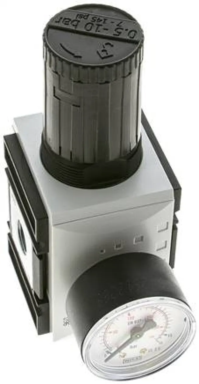 FUTURA Druckregler, G 3/8", 0,5 - 10bar, BG 2, mit durchgehender Druckversorgung