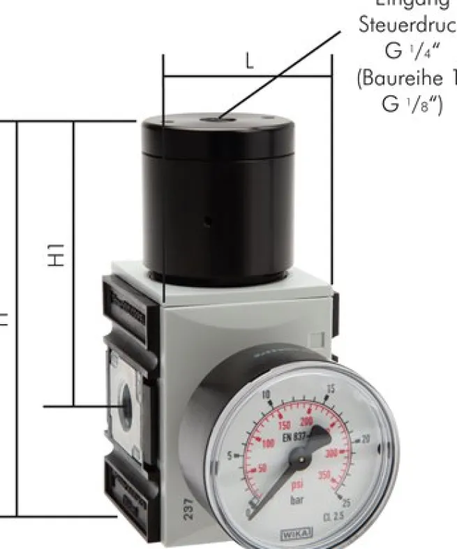 FUTURA Druckregler (Volumenbooster), G 1/2", Futura 2