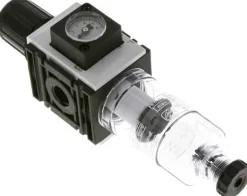 FUTURA Filterregler, G 1/4", 0,2 - 4 bar, Baureihe 0, Kompaktmanometer