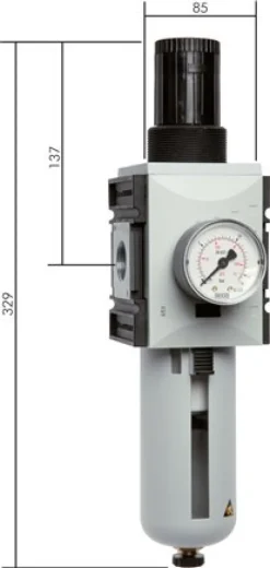 FUTURA Filterregler, G 3/4", 0,1 - 2 bar, Baureihe 4, Kondensatablass automatisch