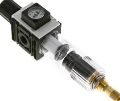 FUTURA Filterregler, G 1/4", 0,5 - 8 bar, Baureihe 0, Kompaktmanometer, Ablass automatisch