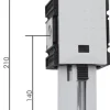 FUTURA Nebelöler, G 1/2", Baureihe 2, Metallbehälter mit Sichtrohr