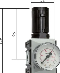 FUTURA Präzisionsdruckregler, G 1/4", 0,1 - 1bar