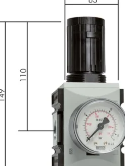FUTURA Präzisionsdruckregler, G 1/2", 0,5 - 10bar