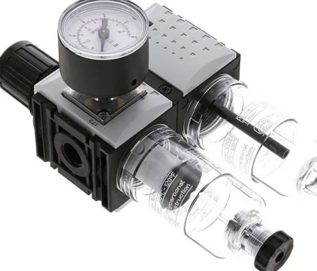 FUTURA Wartungseinheit, 2-tlg., G 1/4", 0,2 - 4 bar, Baur.0