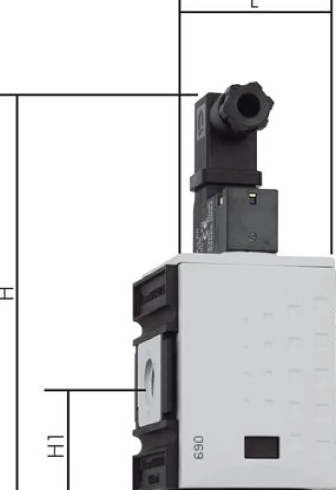 FUTURA 3/2-Wege Magnetventil (NC), G 3/8", 24 V DC, Futura 1