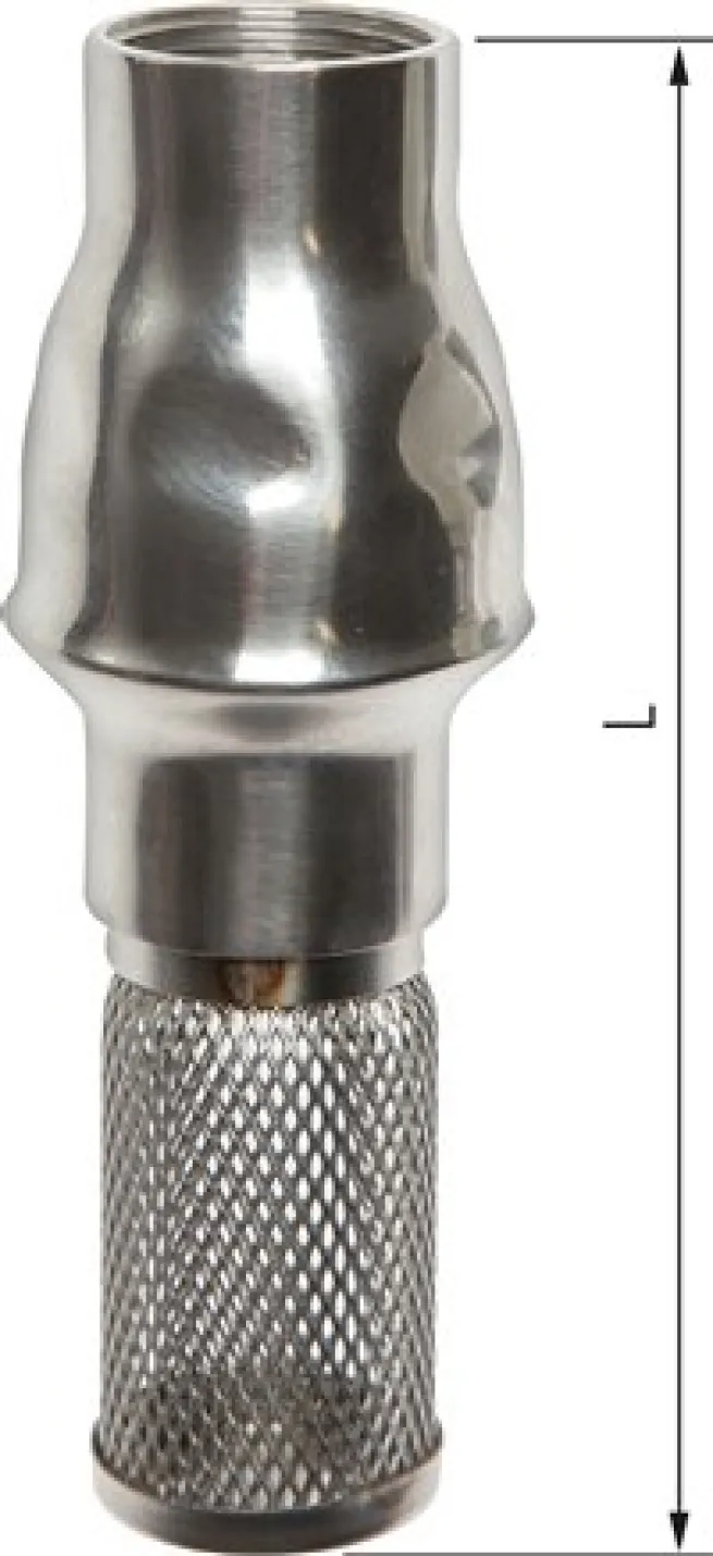 Fußventil (leicht) G 3/8", Edelstahl
