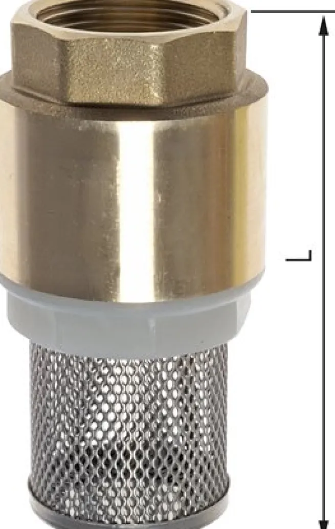 Fußventil (leicht) G 2", Messing