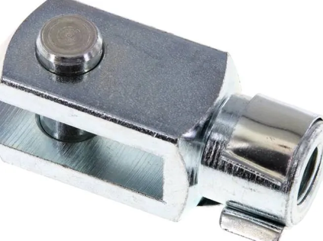 Gabelkopf mit Bolzen M 12 x 1,25, Stahl verzinkt