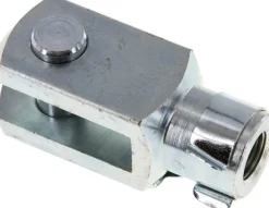 Gabelkopf mit Bolzen M 16 x 1,5, Stahl verzinkt