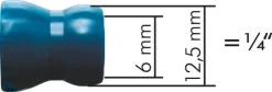 Gelenkschlauch, 1/4", Absperrhahn mit Gelenkschlauchanschluss und Gewinde R 1/4"
