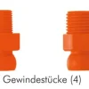 Gelenkschlauch, 1/4", Gewindestück R 1/8"