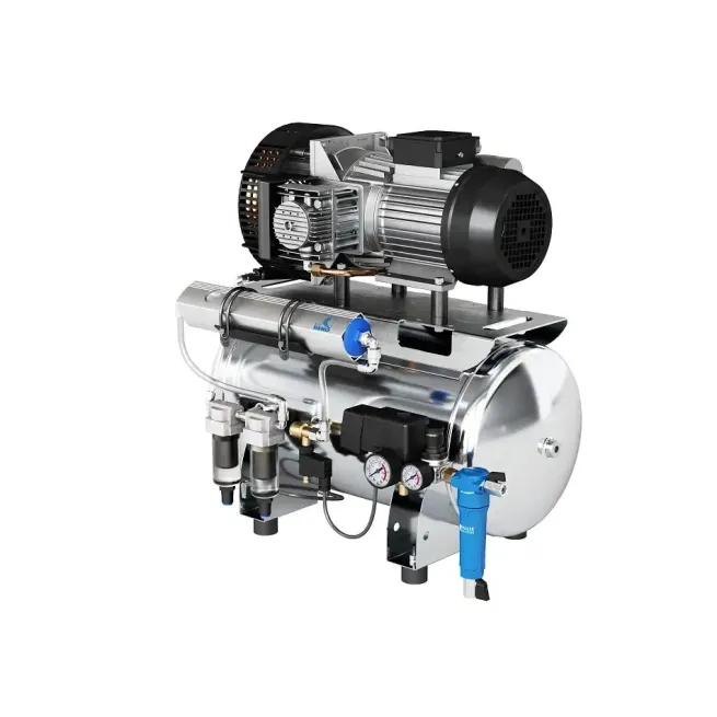 Gentilin ölfreier Kompressor Clinic Dry 3/40 HS mit Membrantrockner und Sterilfilter – Reinste Luft