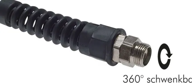 Gerade Drehverschraubung für SPK..PU G 1/4"-9,5x6,3mm