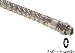 Gerade Drehverschraubung G 1/4"-8x6mm mit Knickschutz