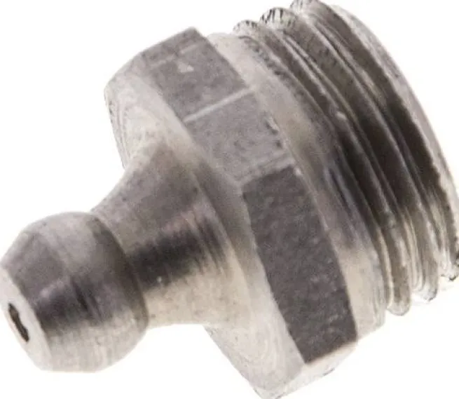 Gerader Kegelschmiernippel, R 1/4", 1.4305