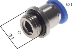 Gerader Steckanschluss G 1/8"-4mm, IQS-Standard m. Innens