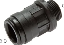 Gerader Steckanschluss G 3/8"-15mm, IQS-Big