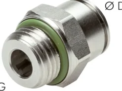 Gerader Steckanschluss G 1/8"-4mm, IQS-Edelstahl