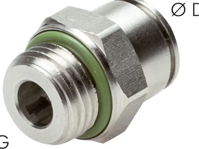 Gerader Steckanschluss G 1/8"-4mm, IQS-Edelstahl