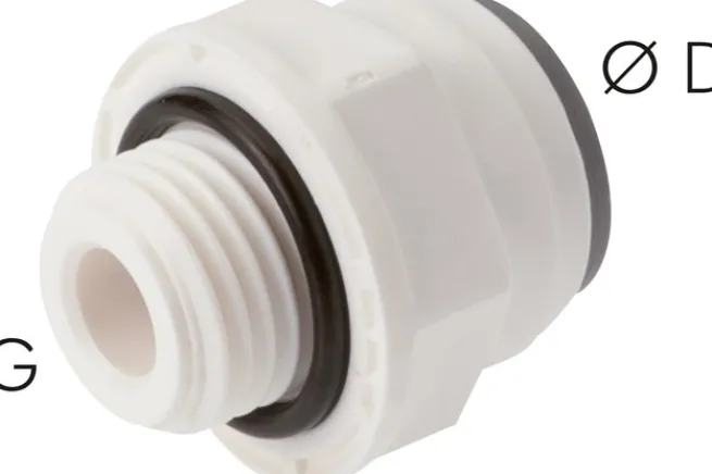 Gerader Steckanschluss G 1/8"-8mm, IQS-LE (EPDM-Dichtung)