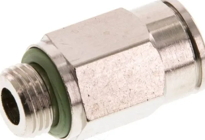Gerader Steckanschluss G 1/8"-8mm, IQS-MSV (Hochtemperatur), Dichtung FKM