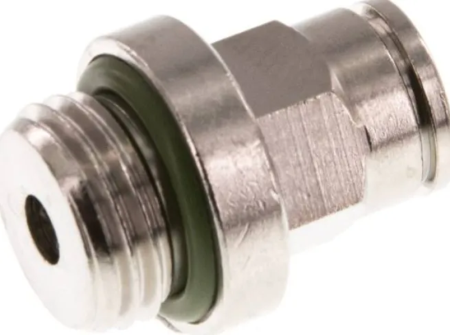 Gerader Steckanschluss G 1/4"-6mm, IQS-MSV (Hochtemperatur), Dichtung FKM