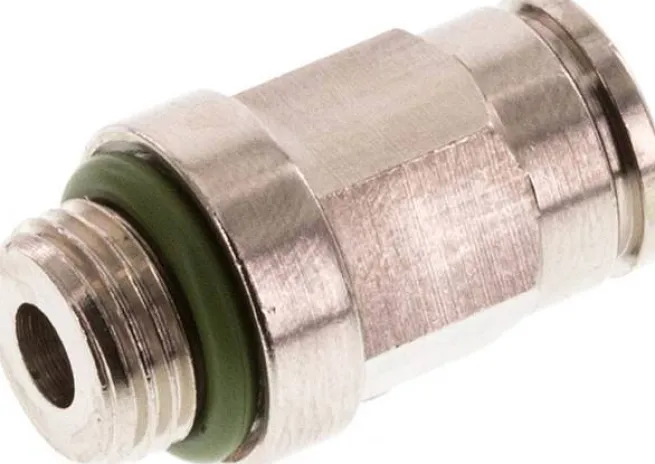 Gerader Steckanschluss G 1/8"-6mm, IQS-MSV (Hochtemperatur), Dichtung FKM