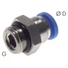 Gerader Steckanschluss G 1/4"-8mm, IQS-Standard