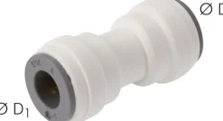Gerader Steckanschluss 6-6mm, IQS-LE (EPDM-Dichtung)
