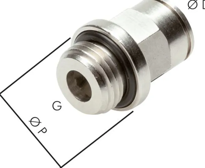 Gerader Steckanschluss M 5-4mm, IQS-MSV (Standard)