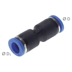 Gerader Steckanschluss 10mm-8mm, IQS-Standard
