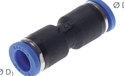 Gerader Steckanschluss 6mm-4mm, IQS-Standard